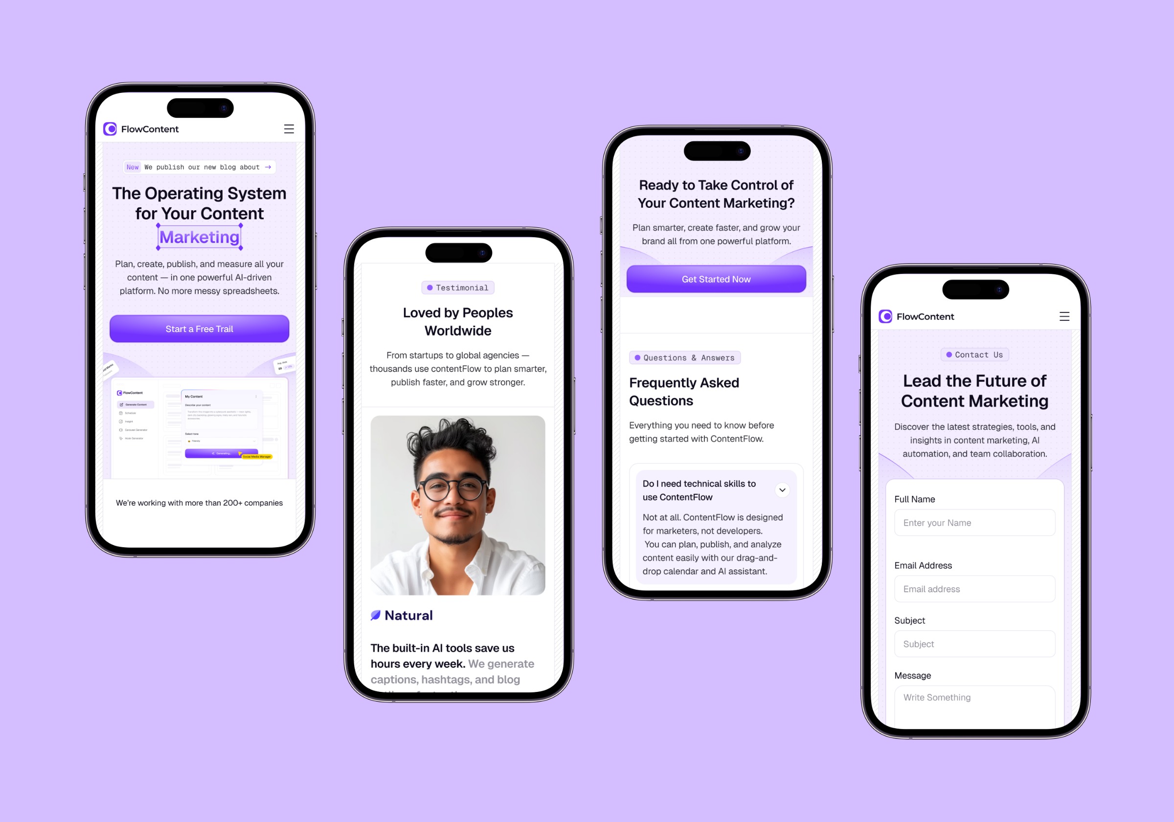 FlowContent — Content Marketing SaaS Template Image 14