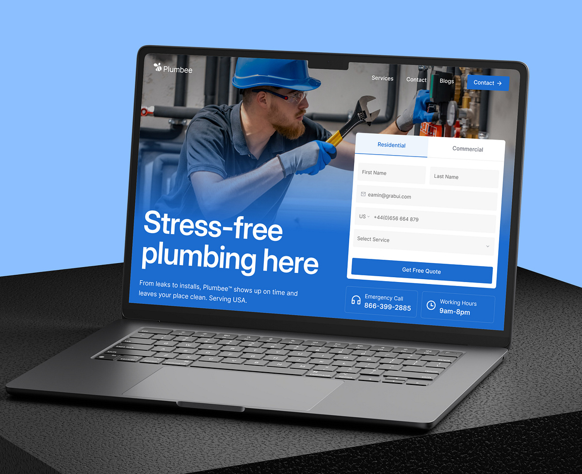 Plumbee - Plumbing & Home Services Brand Identity