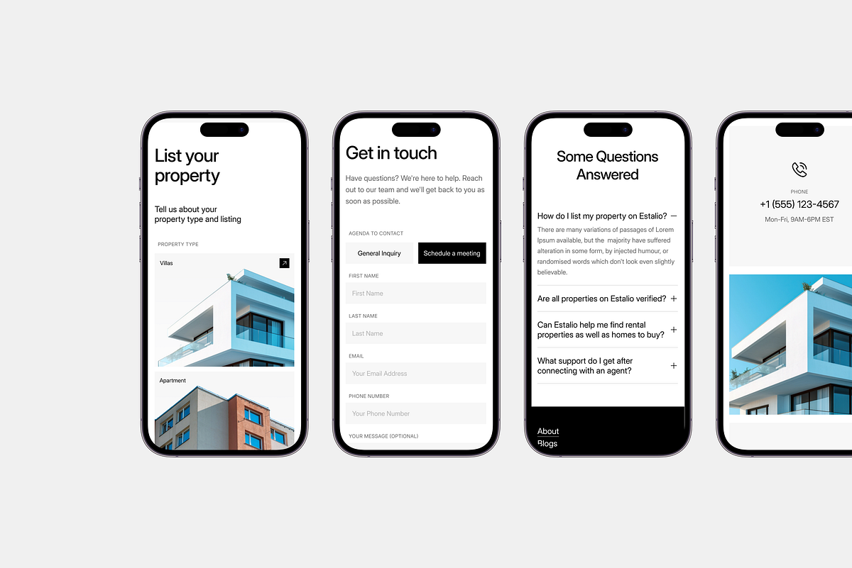 Mobile Real Estate UX — Eastalio App Architecture Image 2