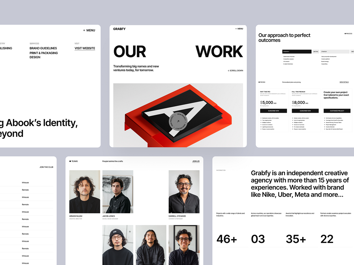 Grabfy – Conversion-Focused Agency Website System Image 2