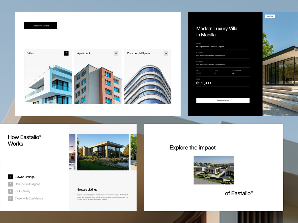 Estalio — Real Estate & Architecture Framer Template Image 1