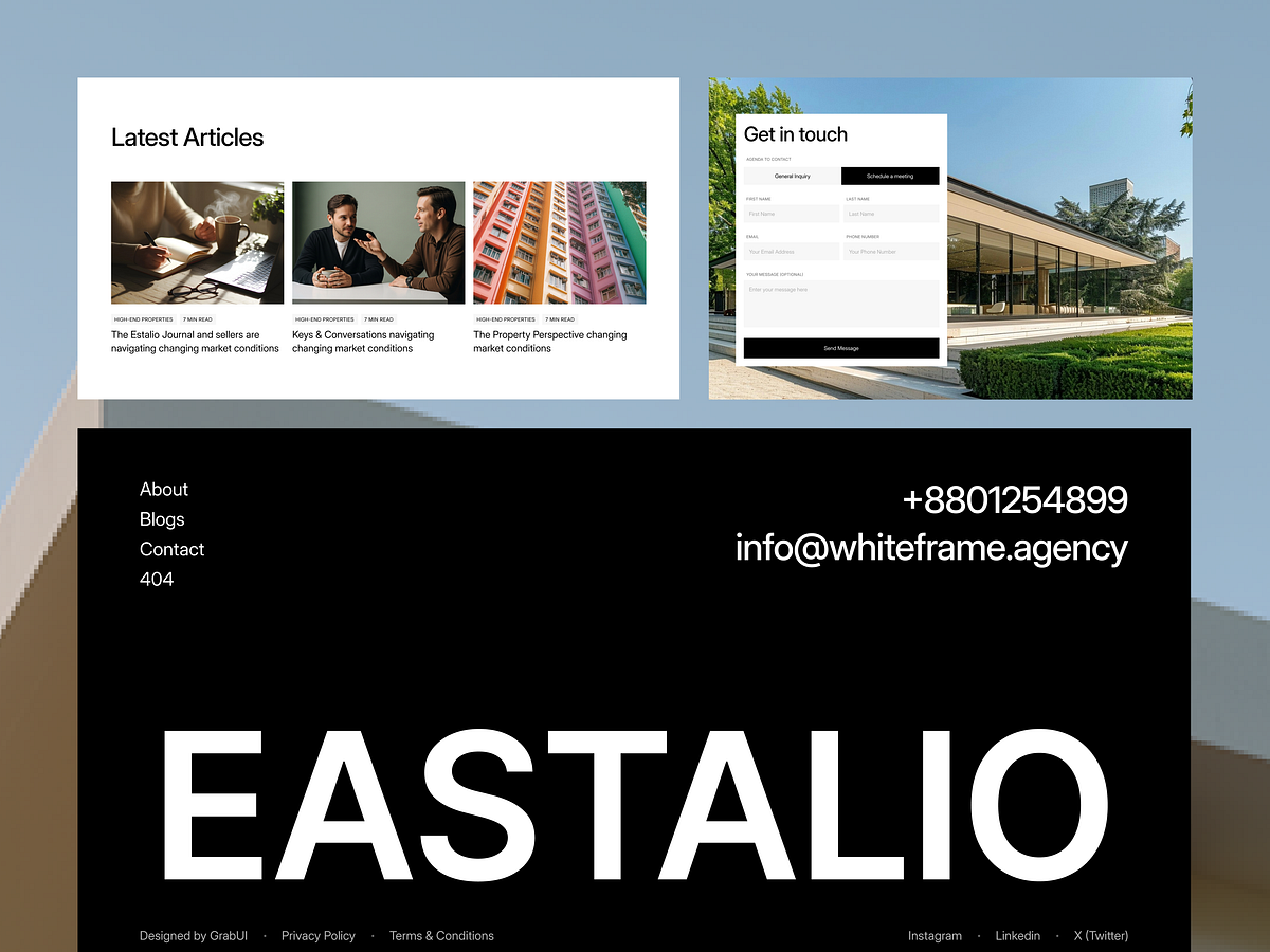 Estalio — Real Estate & Architecture Framer Template Image 2