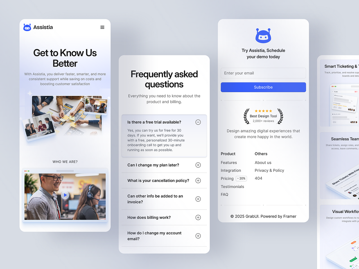 Mobile UI & Responsive Layouts for AI SaaS Platform Image 2