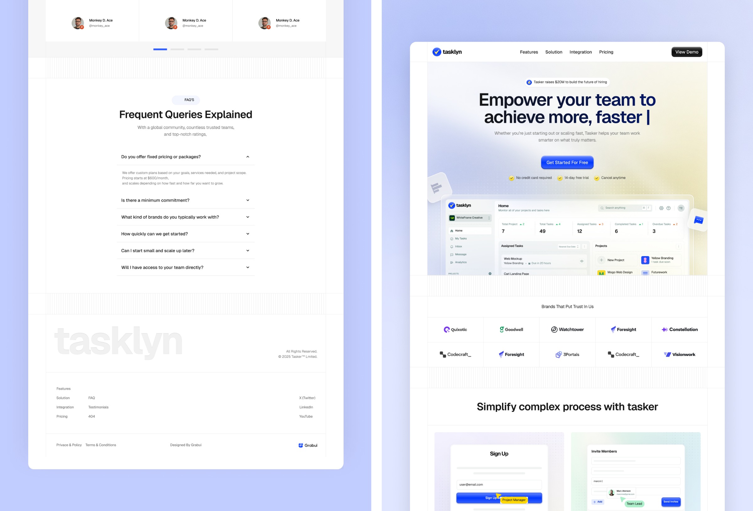 Tasklyn — SaaS & Project Management Dashboard UI Kit Image 3