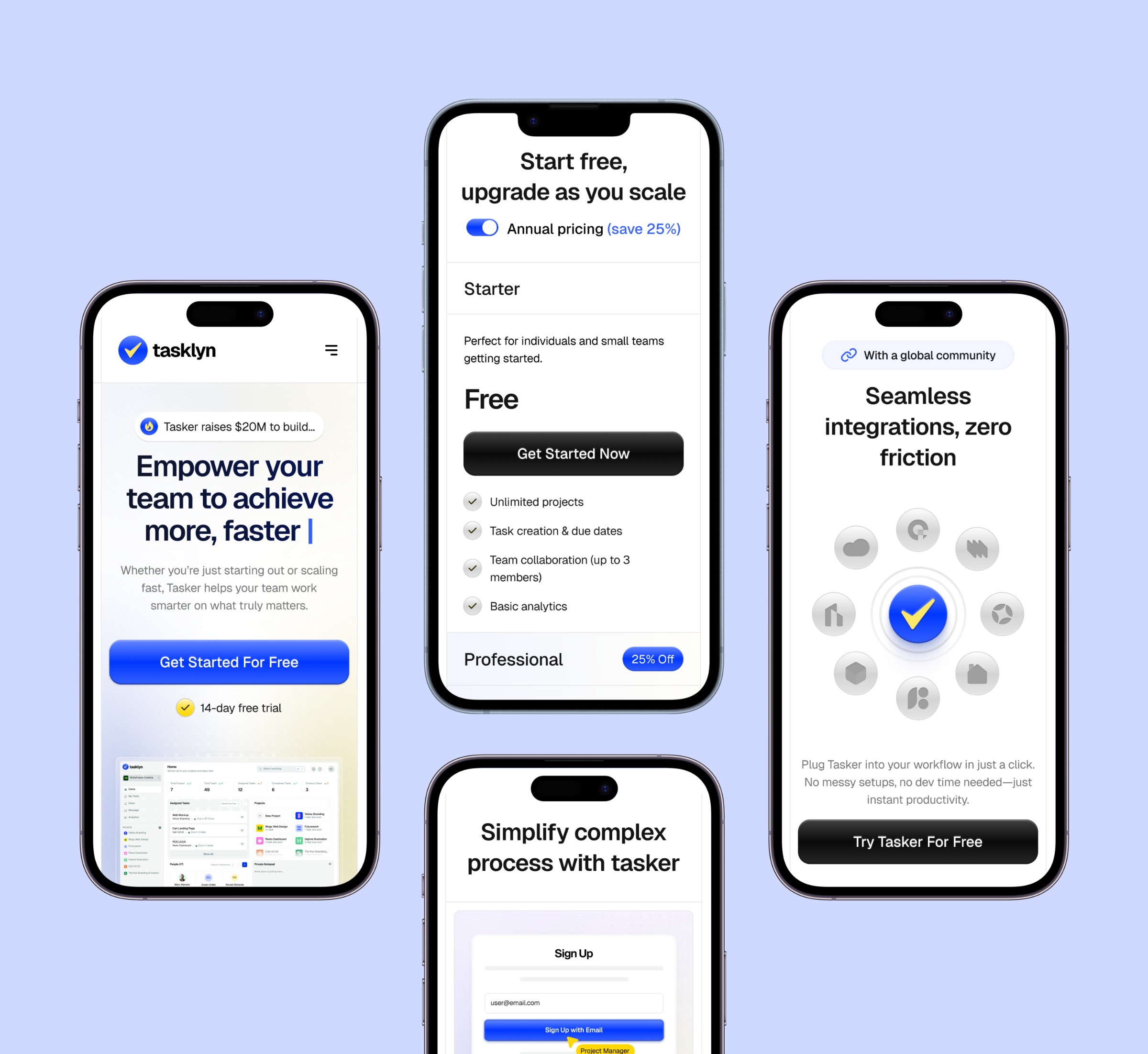 Tasklyn — SaaS & Project Management Dashboard UI Kit Image 7