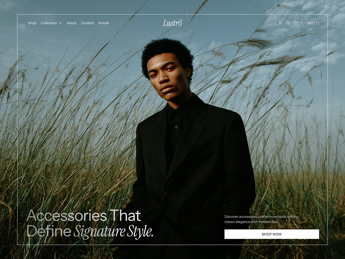 Lustro — Premium Fashion E-Commerce Framer Template