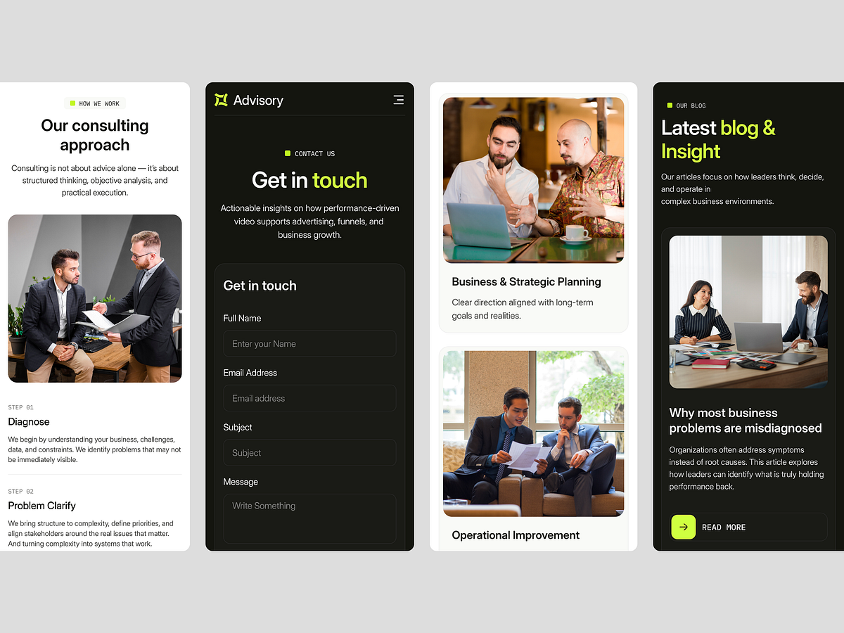 Advisory — Mobile Responsive & Fluid Layouts Image 1