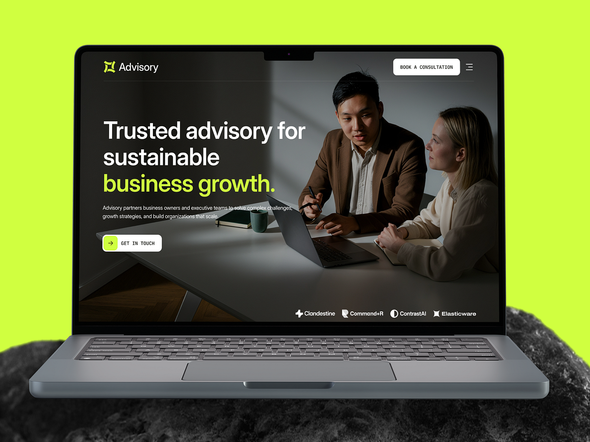 Advisory — Full Website & Design System Overview