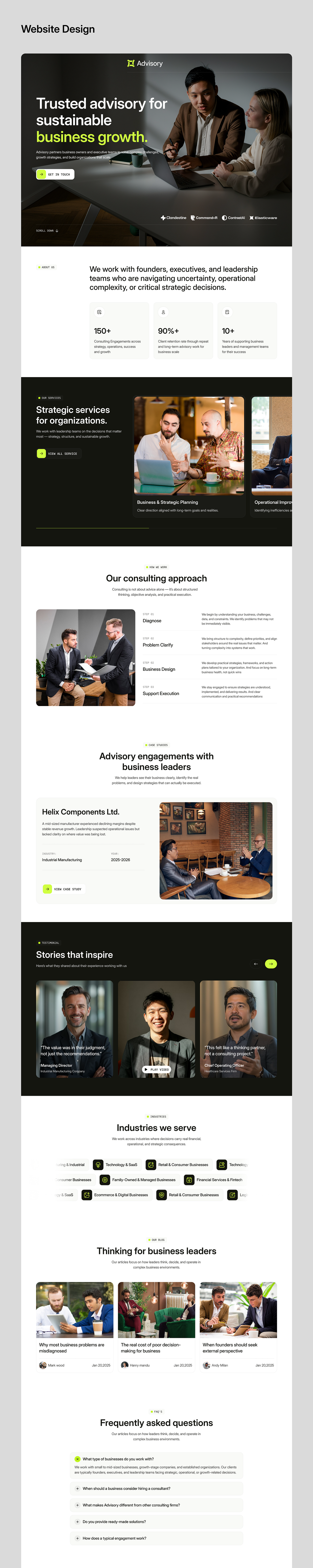 Advisory — Full Website & Design System Overview Image 5
