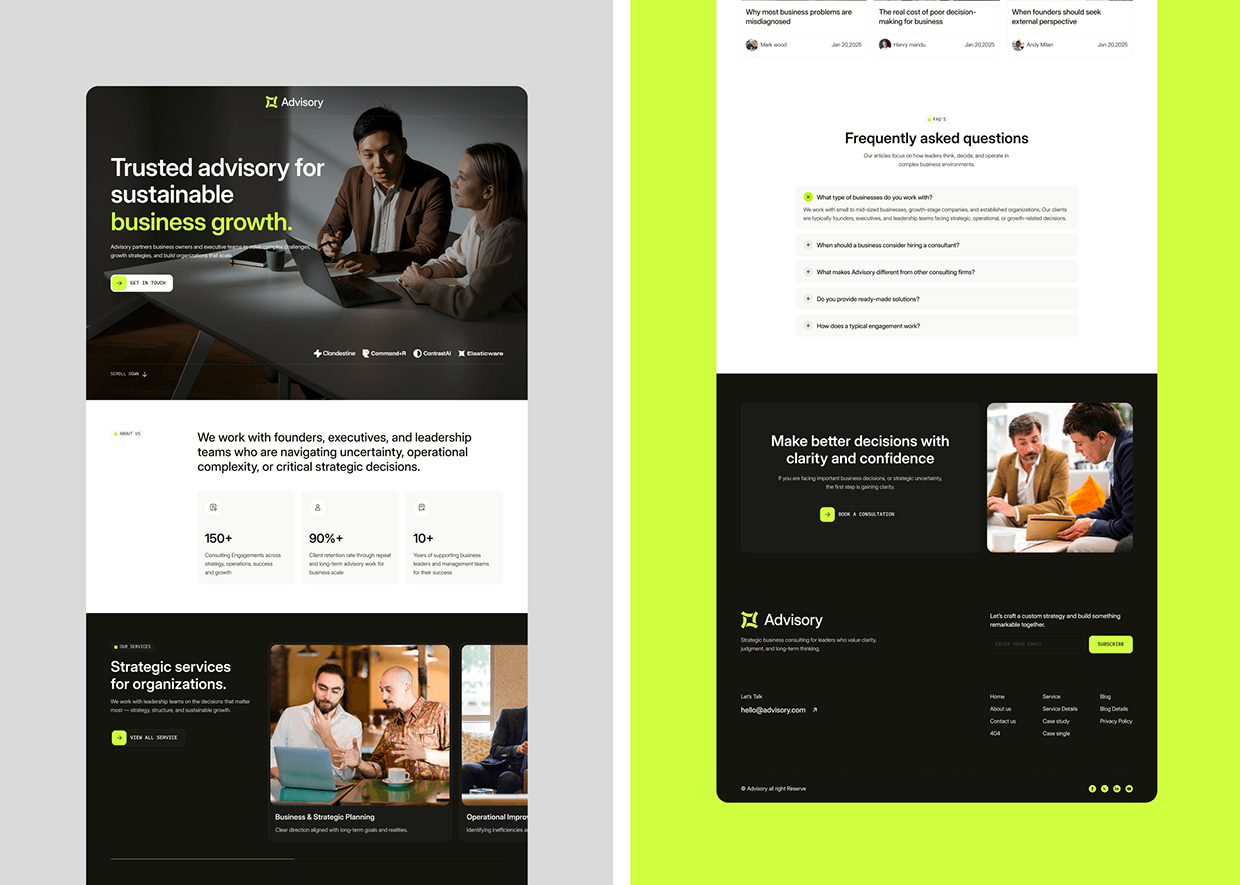 Advisory - Financial & Consulting Web Design Image 10