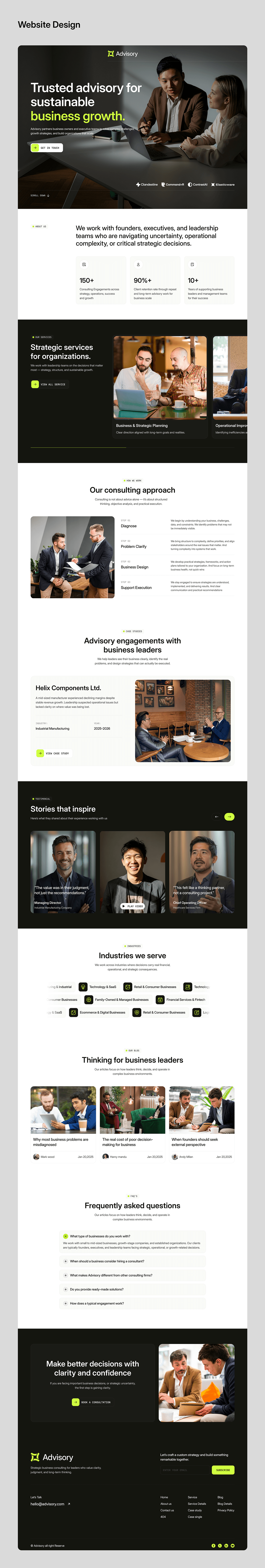 Advisory - Financial & Consulting Web Design Image 11