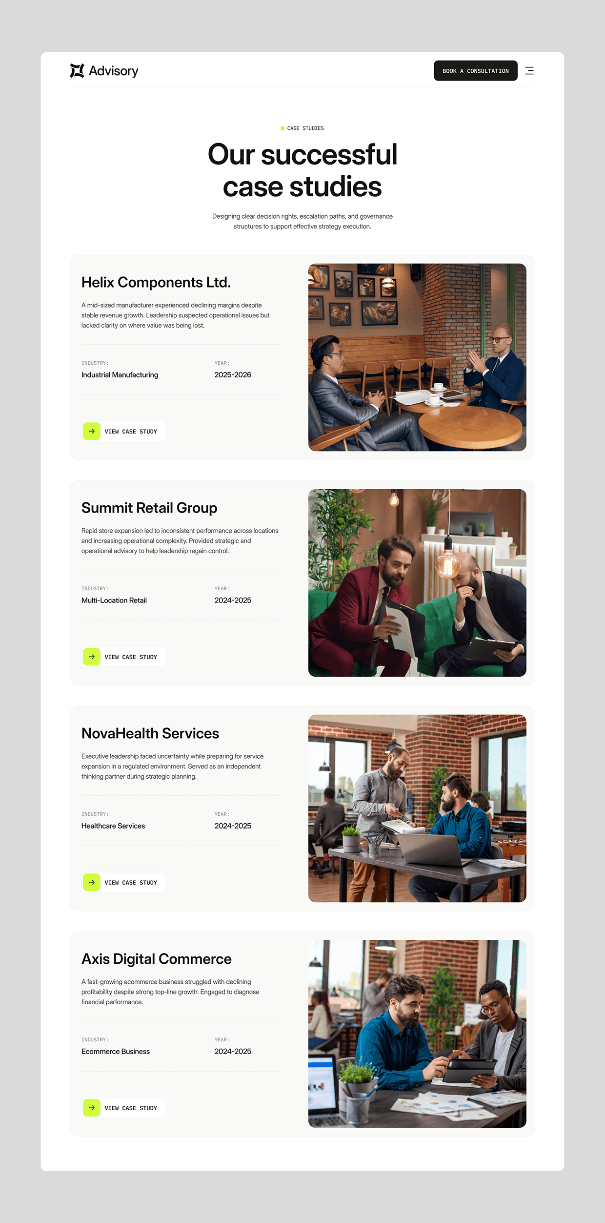 Advisory - Financial & Consulting Web Design Image 13