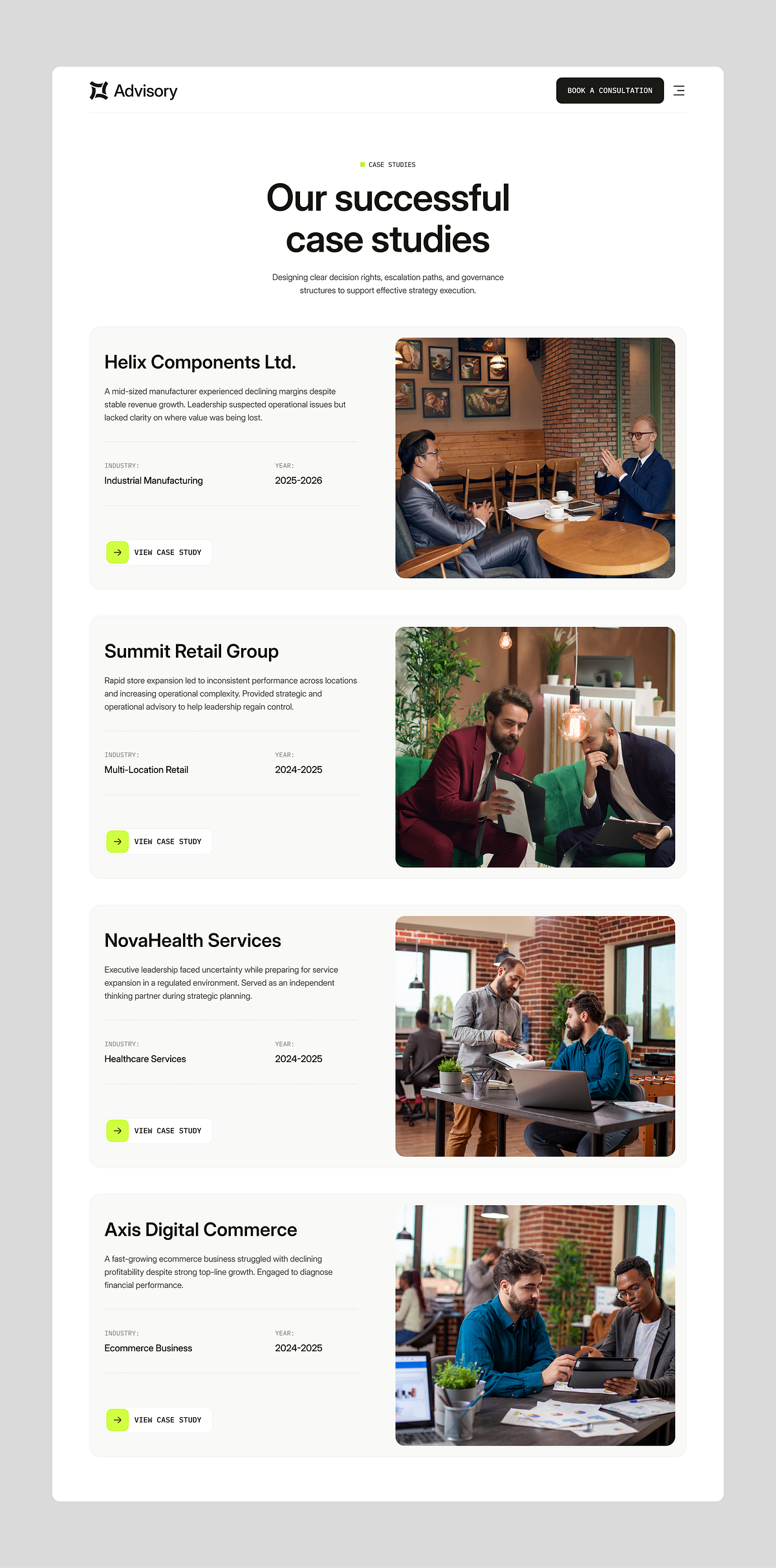 Advisory — UX Interactions & Motion Case Study Image 1