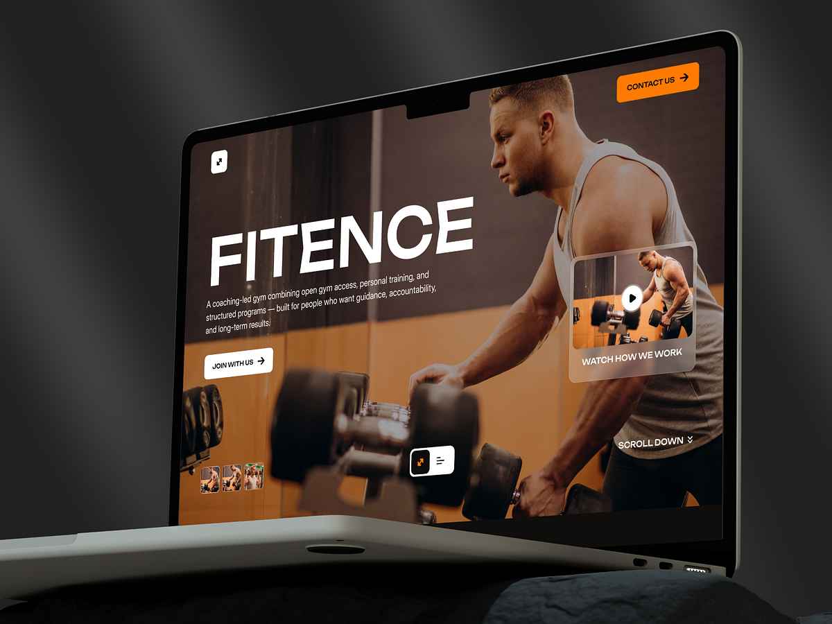 Fitence — Premium Gym & Fitness Website Design