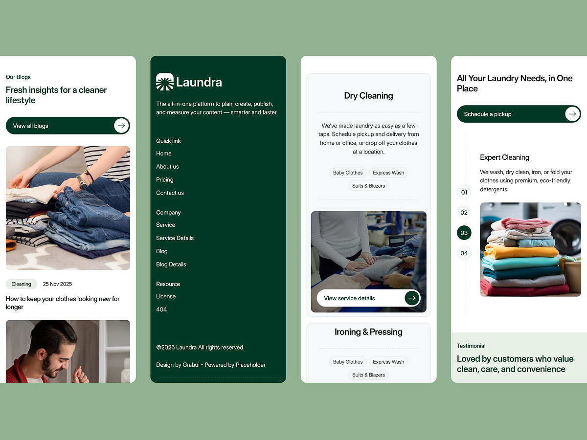 Mobile-First Experience — Laundra Responsive UI Image 2