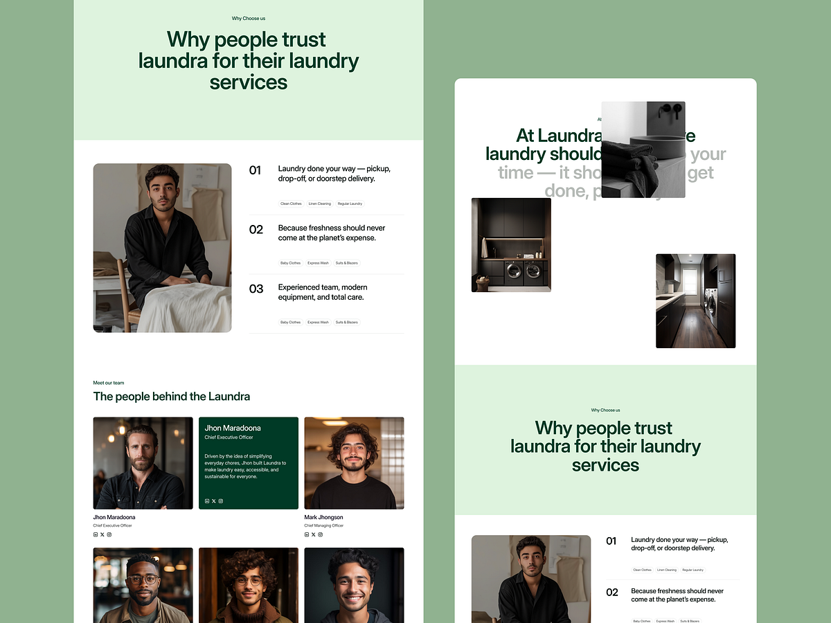 Streamlining Service Bookings — Laundra Interaction Image 1