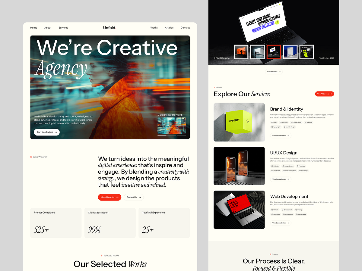 Unfold Website Motion & Design Case Study Image 0