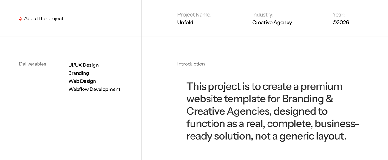 Unfold Modern Website Design Case Study Image 0