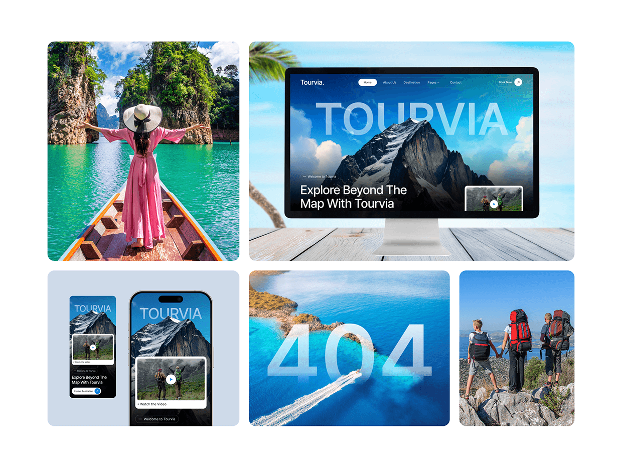 Tourvia - Travel Agency Website Image 5