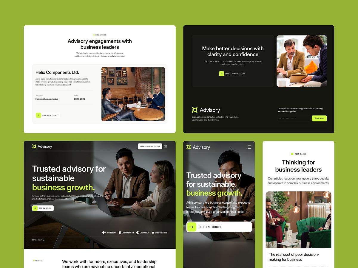 Advisory — Professional Consulting & Finance Website Template Image 0
