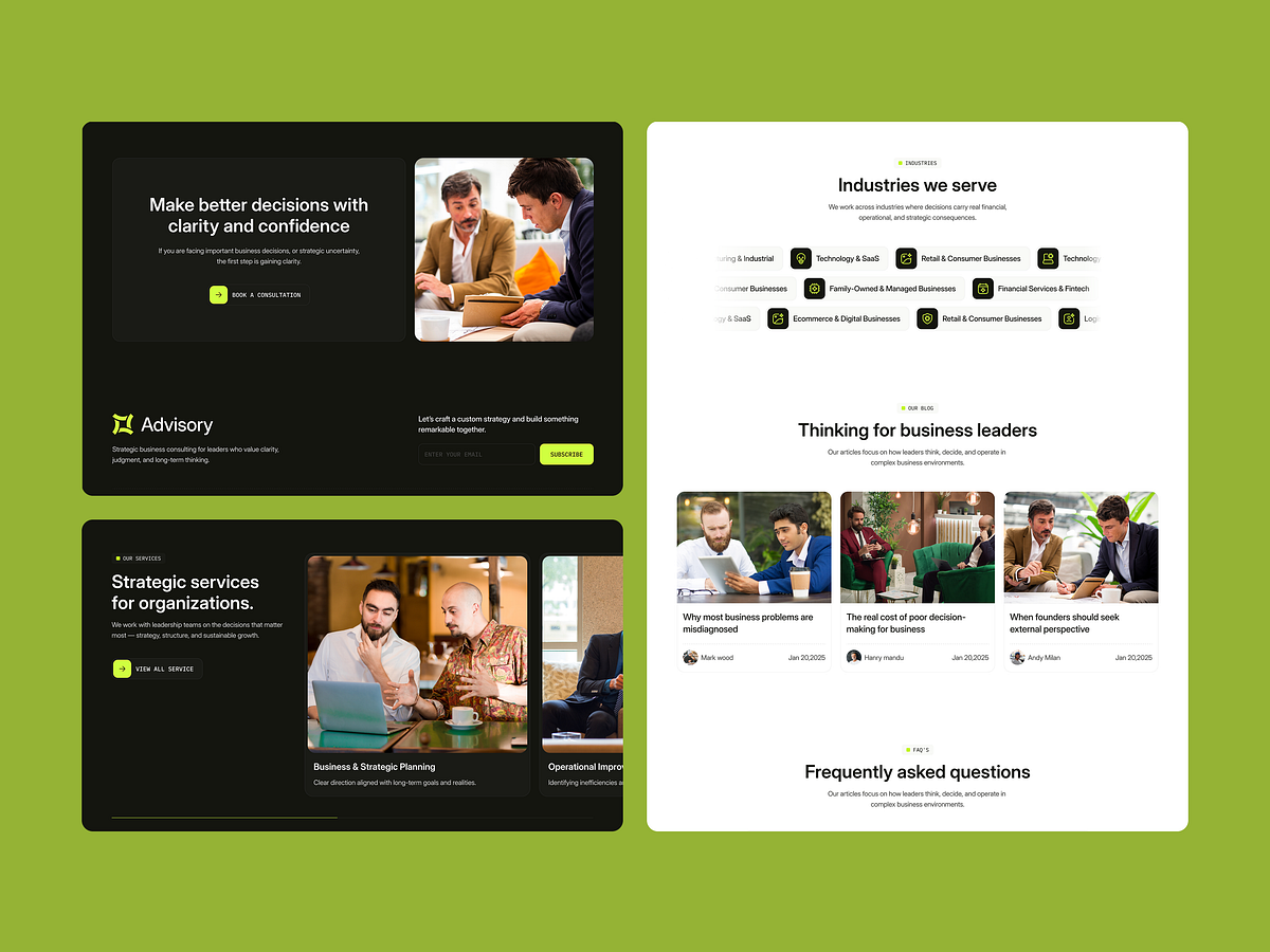 Advisory — Professional Consulting & Finance Website Template Image 2