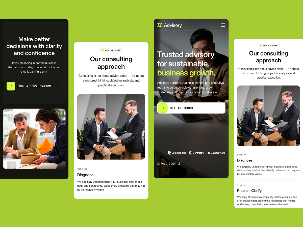 Advisory Template — Fully Responsive Design for Every Device