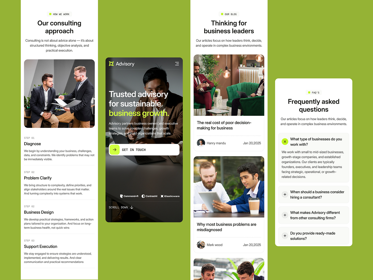 Advisory Template — Fully Responsive Design for Every Device Image 2