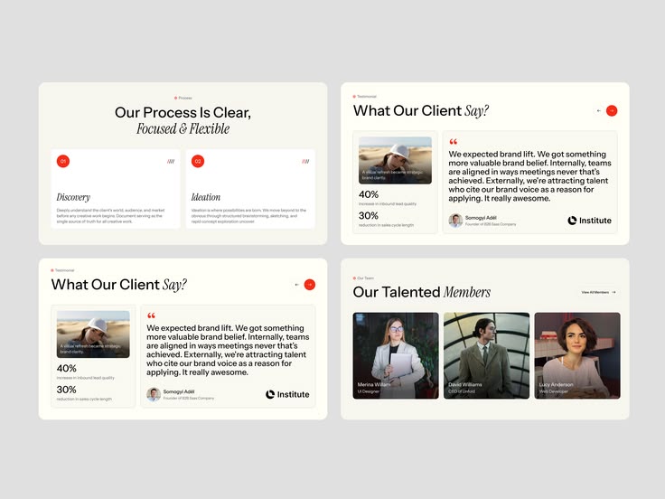 Testimonial Page Website Design 