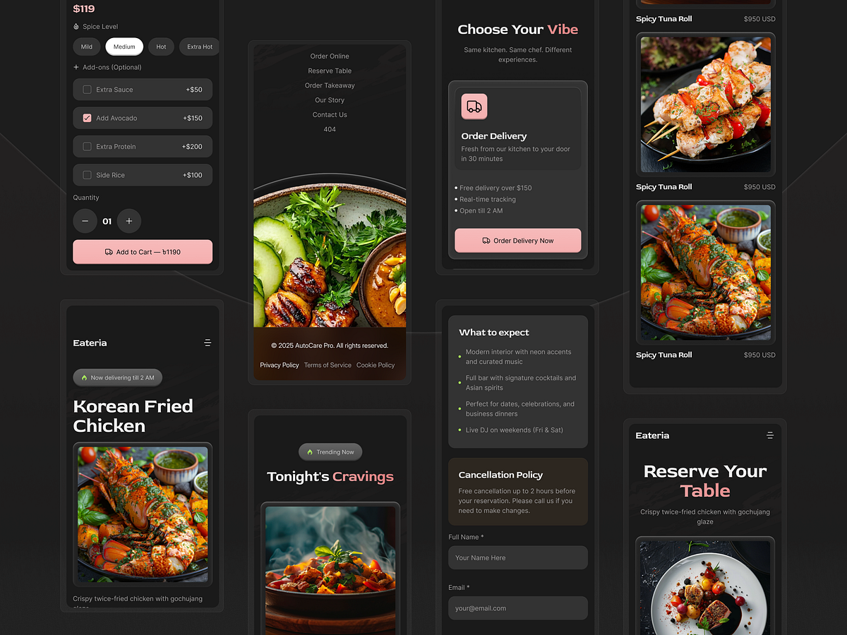 Eateria - Responsive Website Experience Image 2