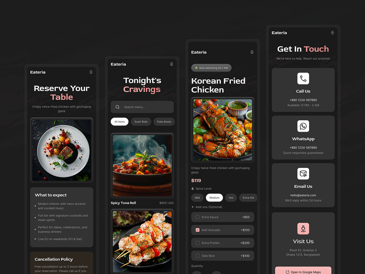 Eateria - Responsive Website Experience Image 3