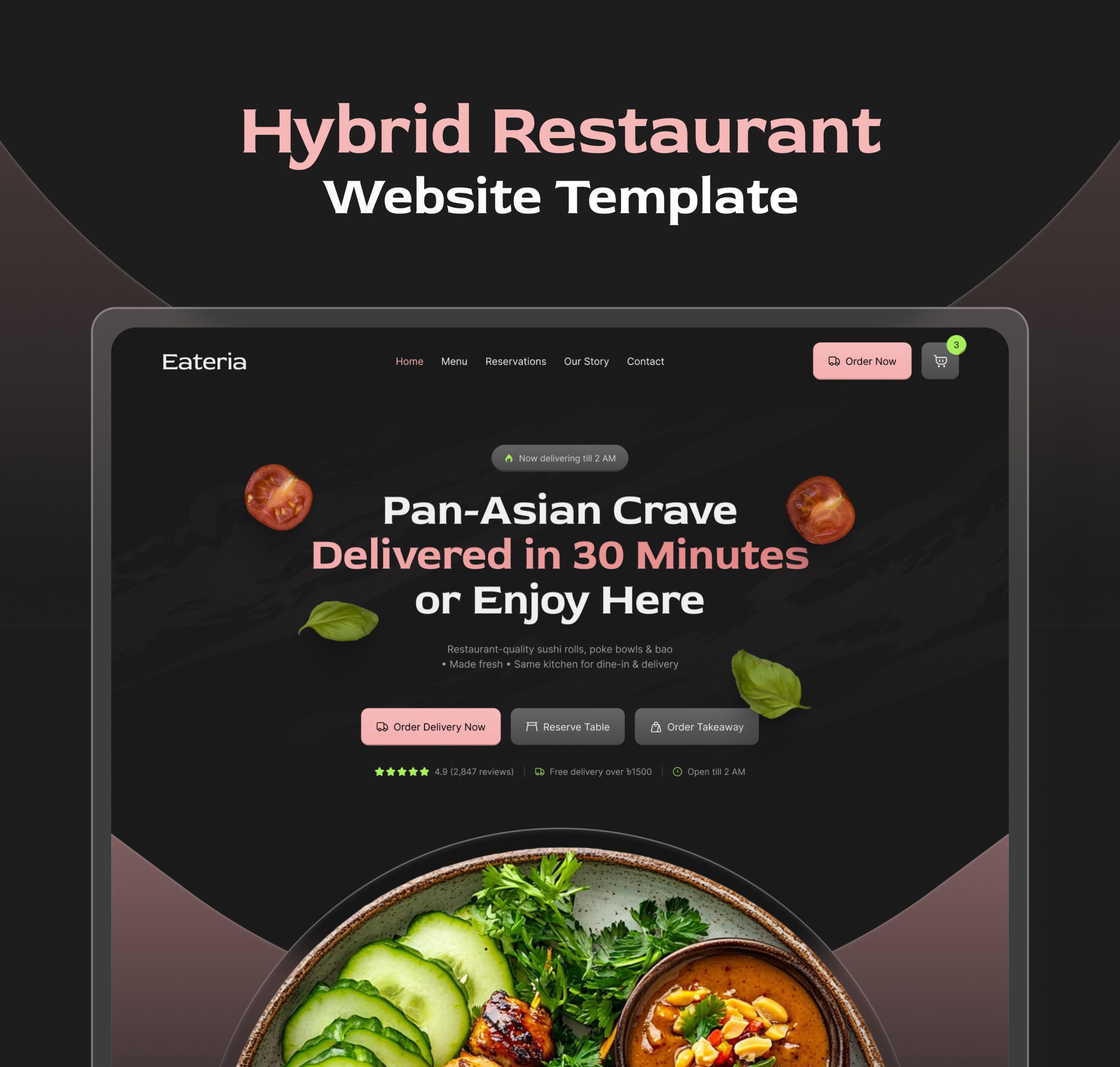 Eateria — Restaurant Website UI Case Study