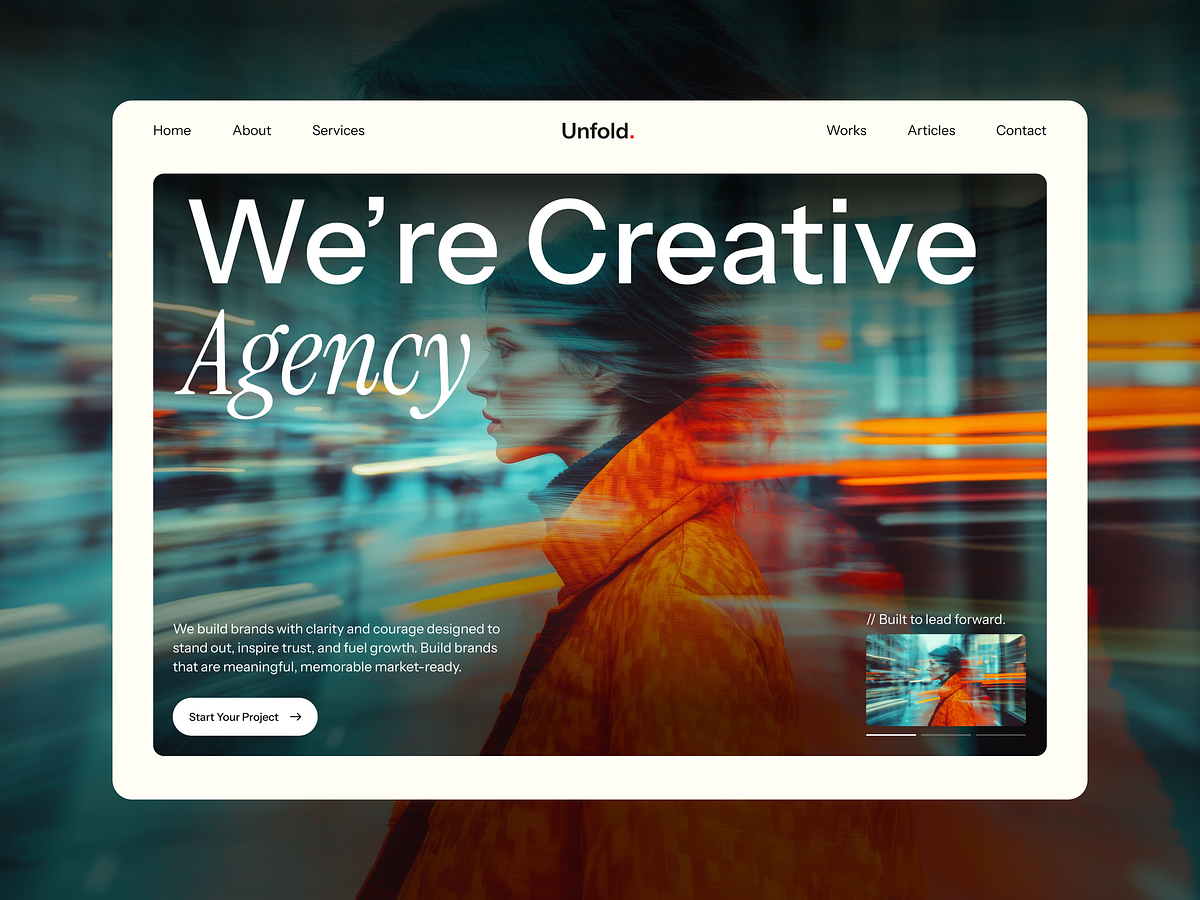 Unfold - Creative Agency & Portfolio Website Template