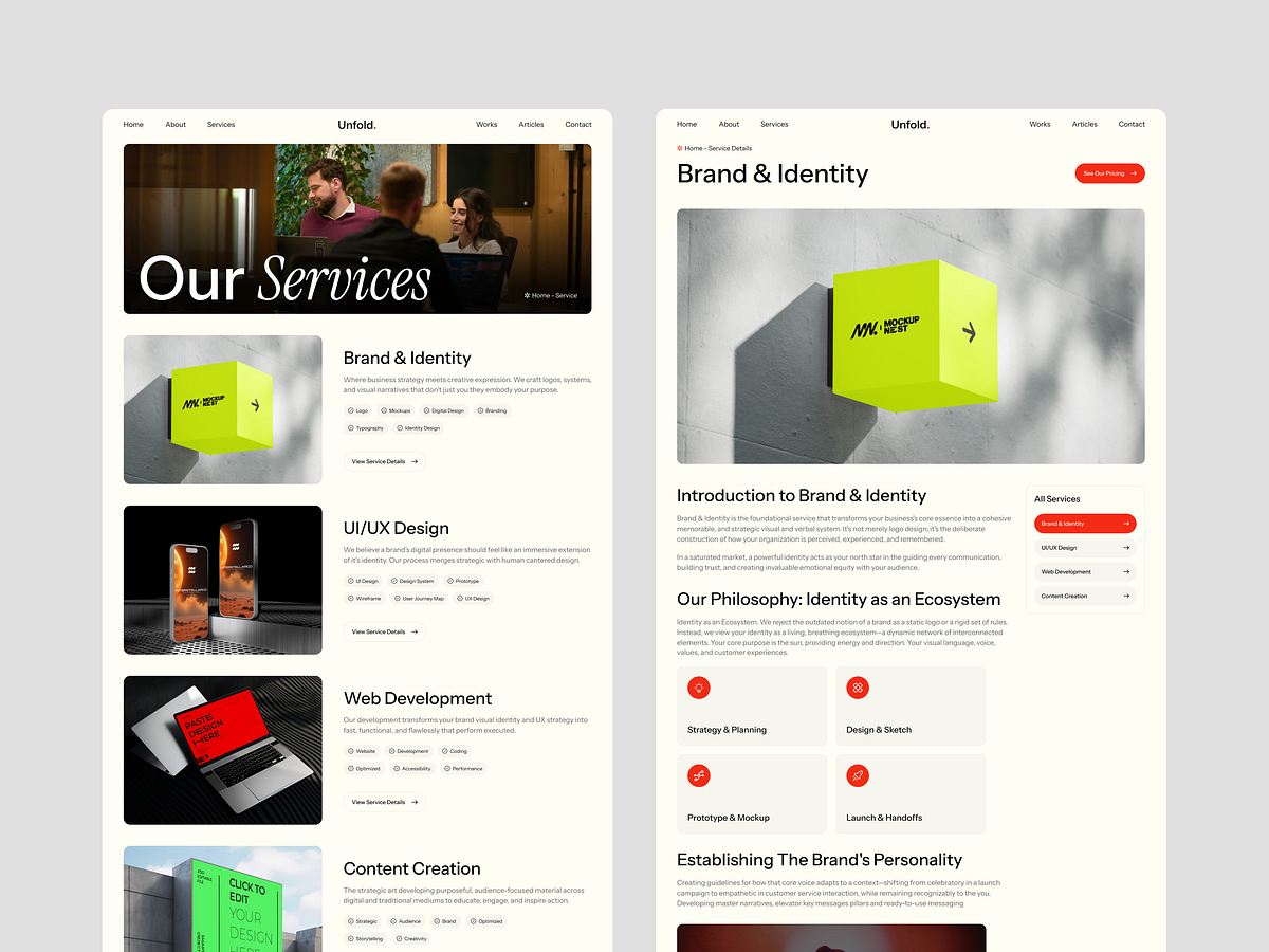 Unfold - Creative Agency & Portfolio Website Template Image 1