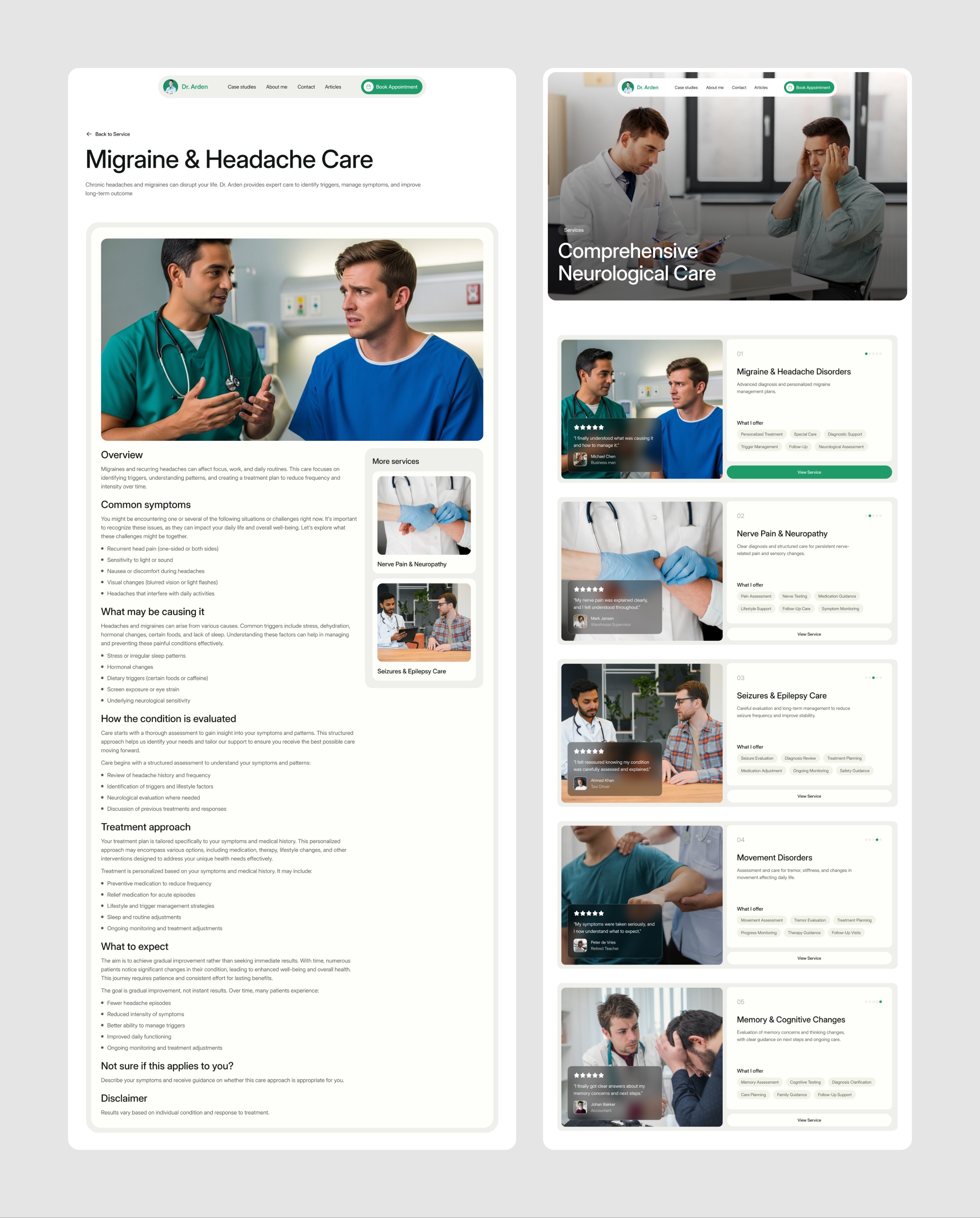 Dr. Arden — Medical Landing Page UI Template Image 11