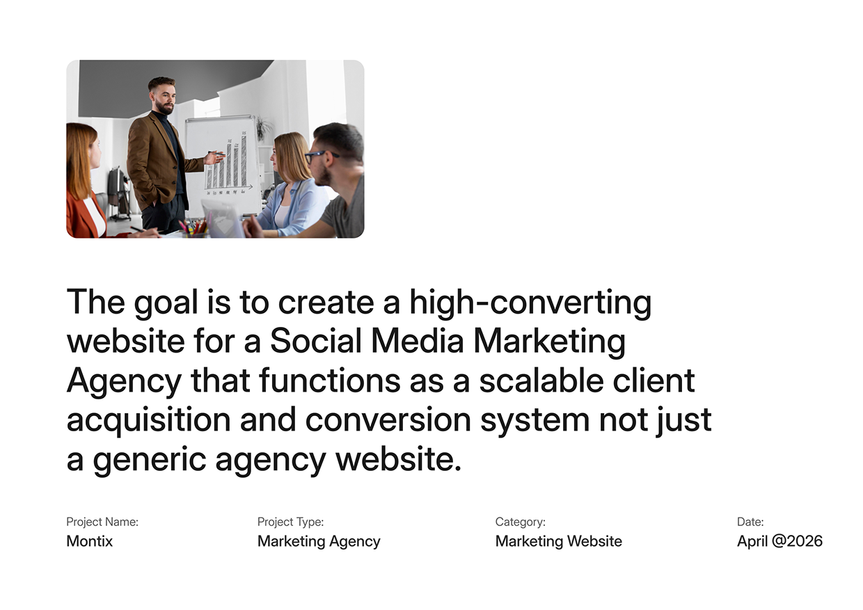 Montix: Website for Marketing Agencies Image 0