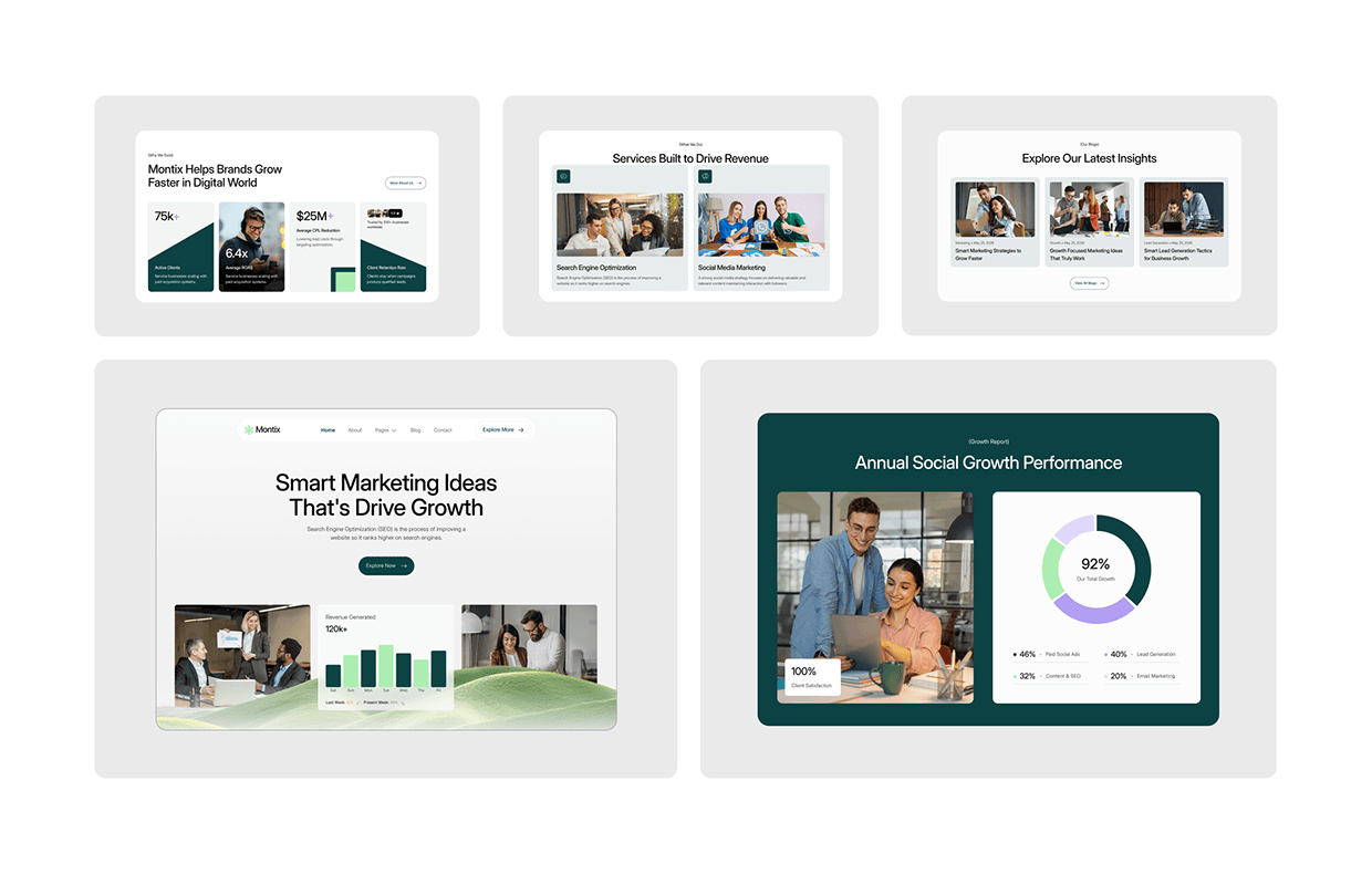 Montix: Website for Marketing Agencies Image 1