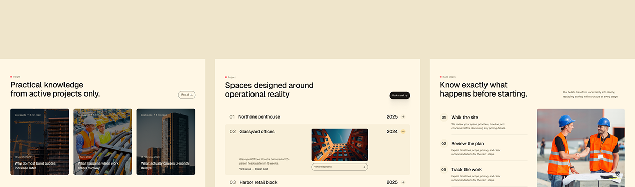 Konstra - Construction Firm Website UI/UX Case Study Image 3