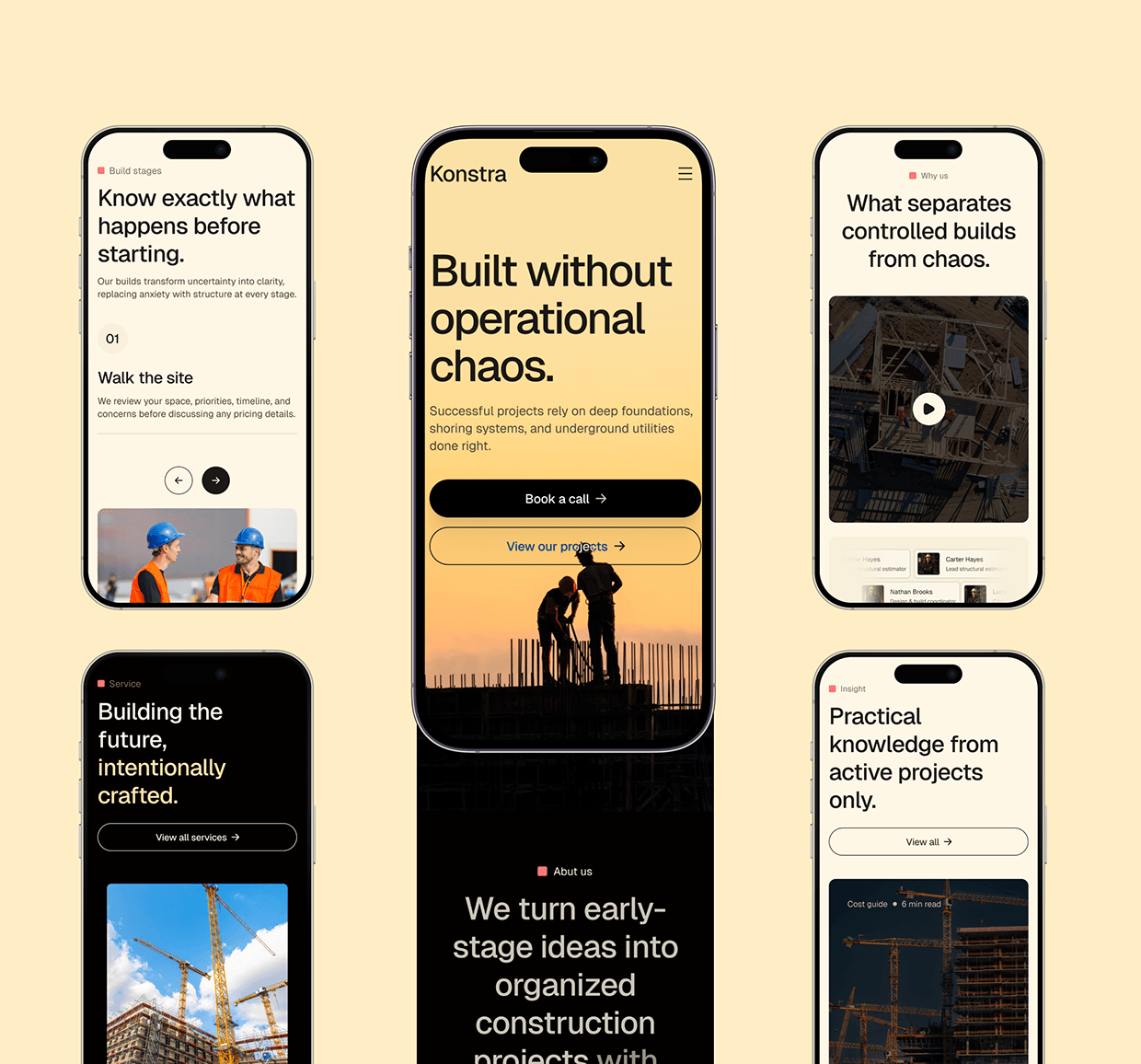 Konstra - Construction Firm Website UI/UX Case Study Image 4