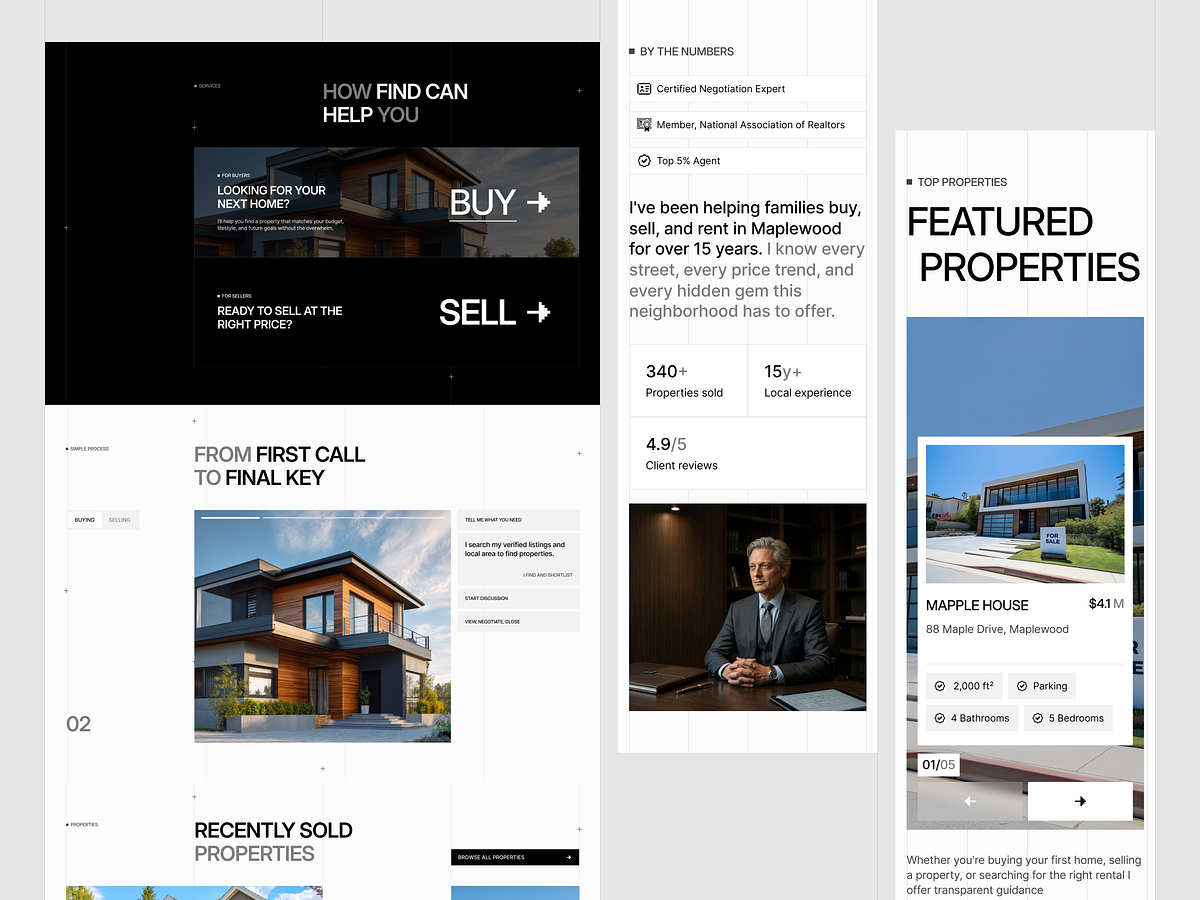 Agentwise - Real Estate Agent Website Design Image 0