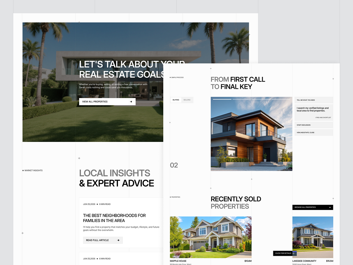 Agentwise - Real Estate Agent Website Design Image 1