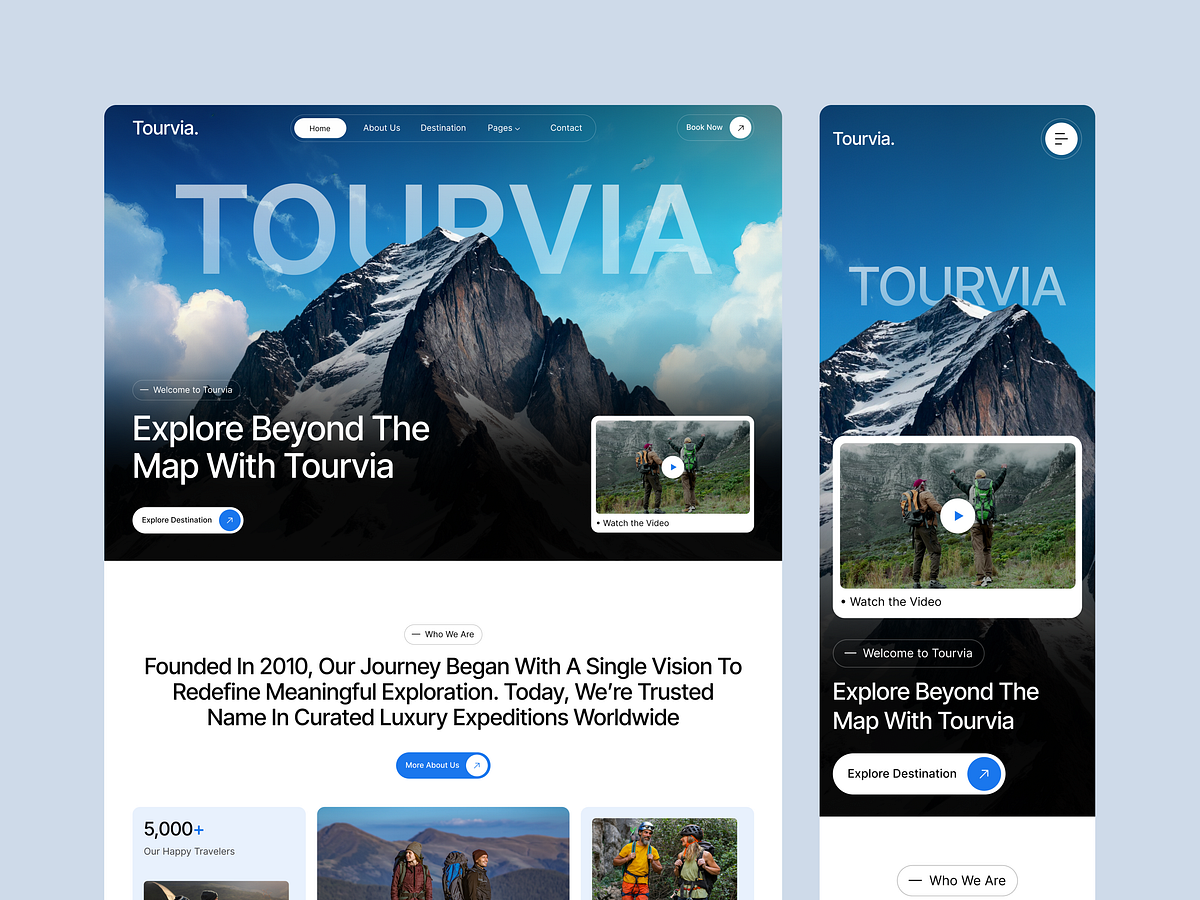 Tourvia Travel Template – Full Project Overview & Case Study