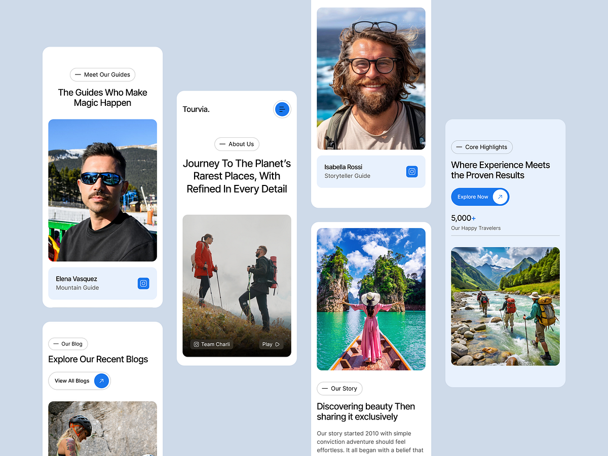 Tourvia Responsive Travel Template: Mobile, Tablet & Desktop UI Image 3