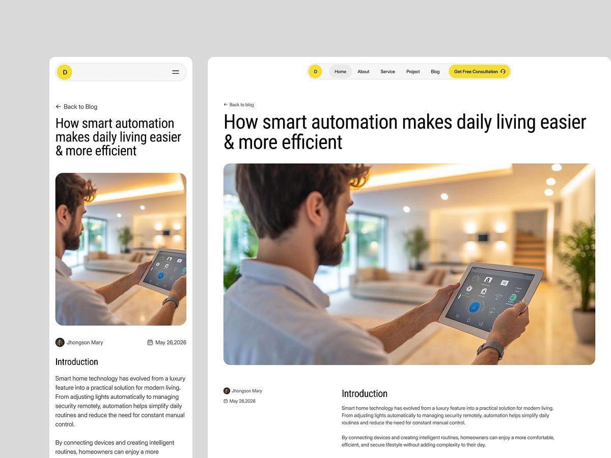 Smart Home Interaction Design for Doorix Image 1