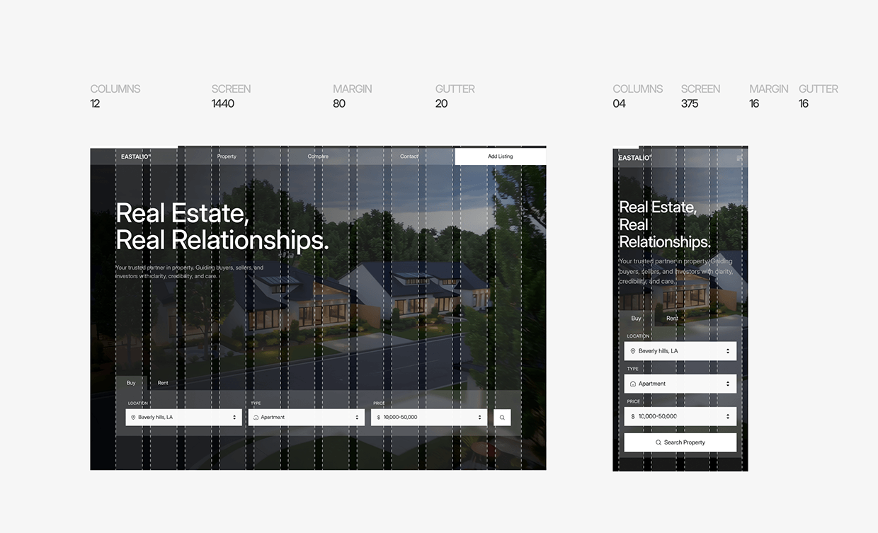 Eastalio – Real Estate Platform & Design System Image 3