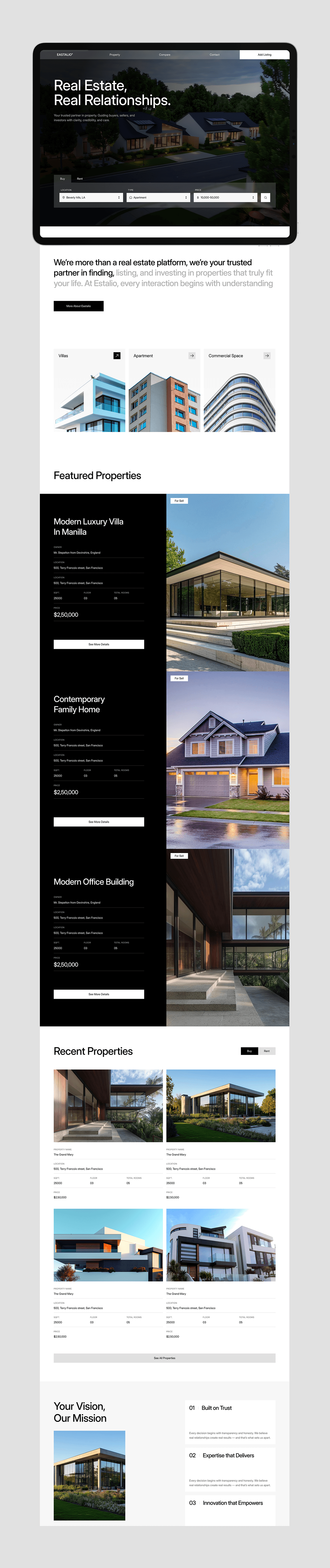 Eastalio – Real Estate Platform & Design System Image 6