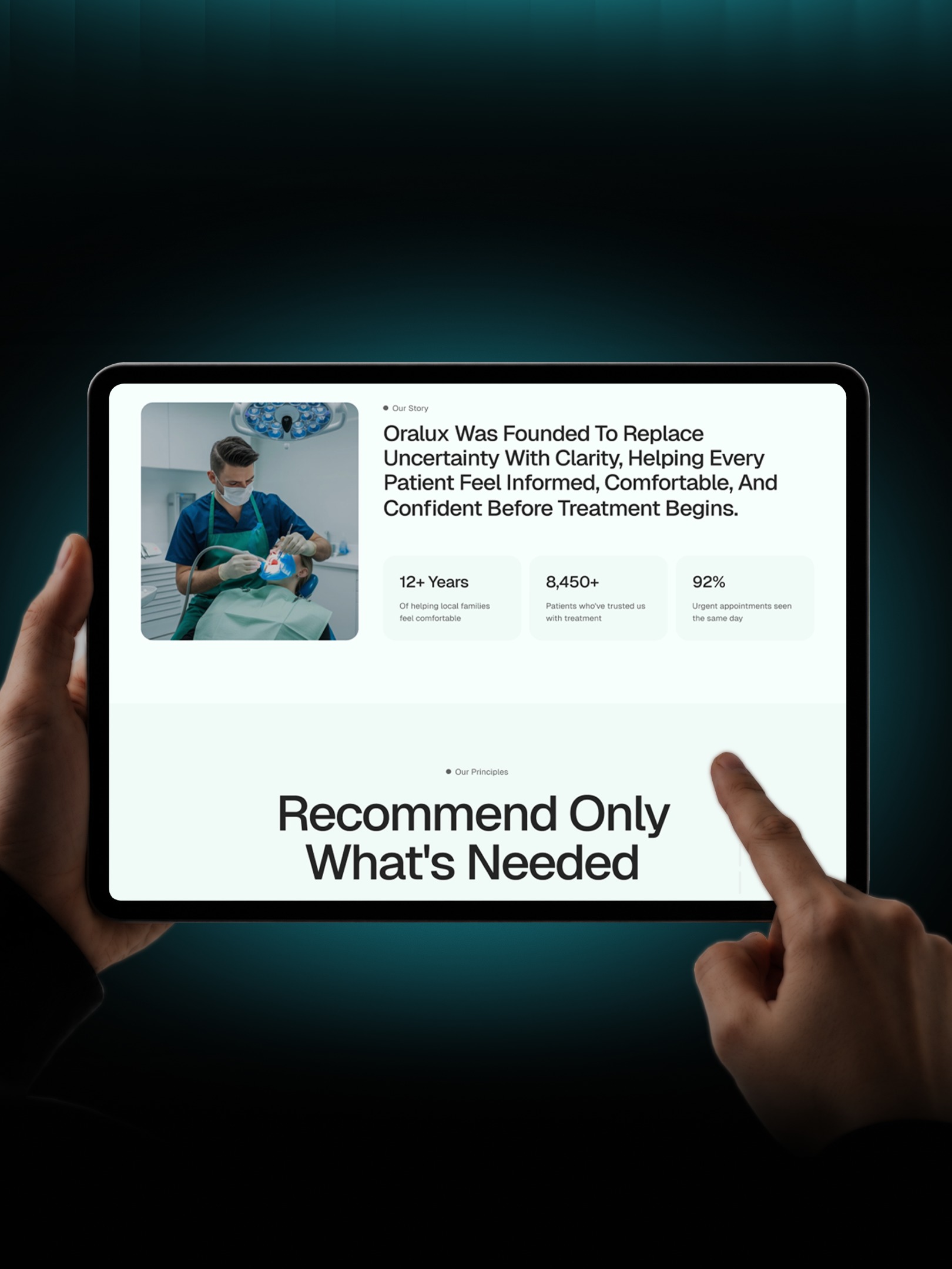 Oralux | Dental Website Template by Grabui Library Image 4