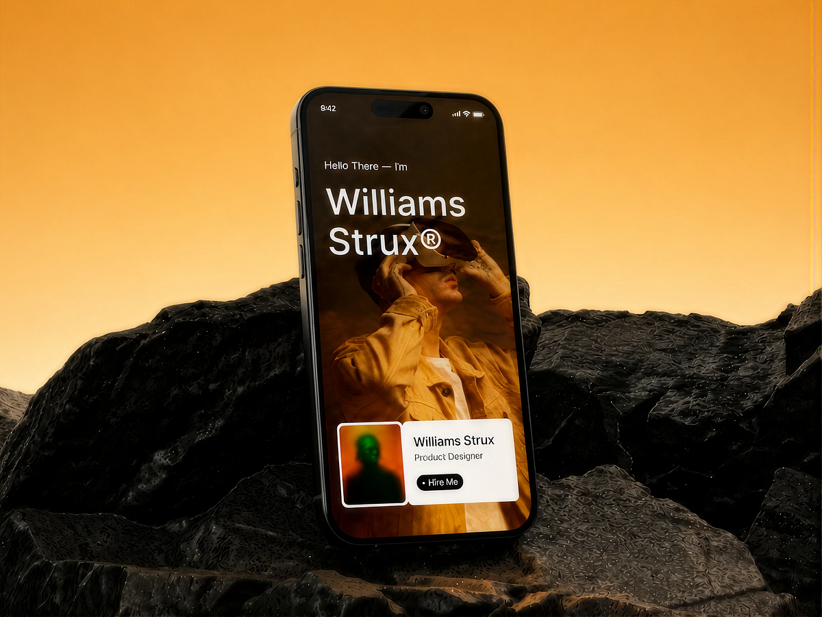 Struqx - Responsive service layout for a designer portfolio
