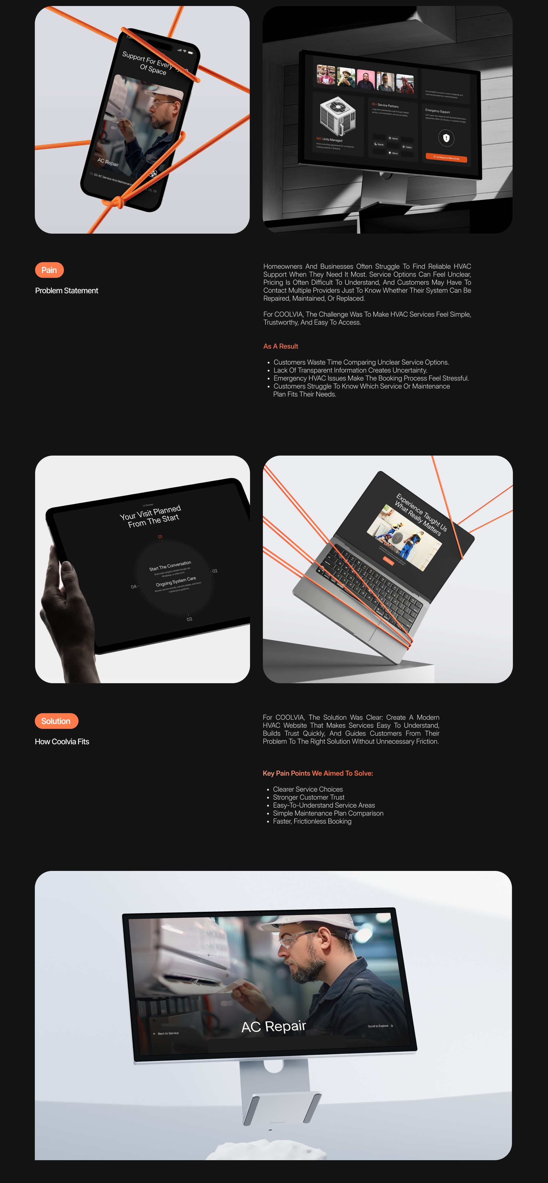 Coolvia - HVAC website design Case Study Image 2