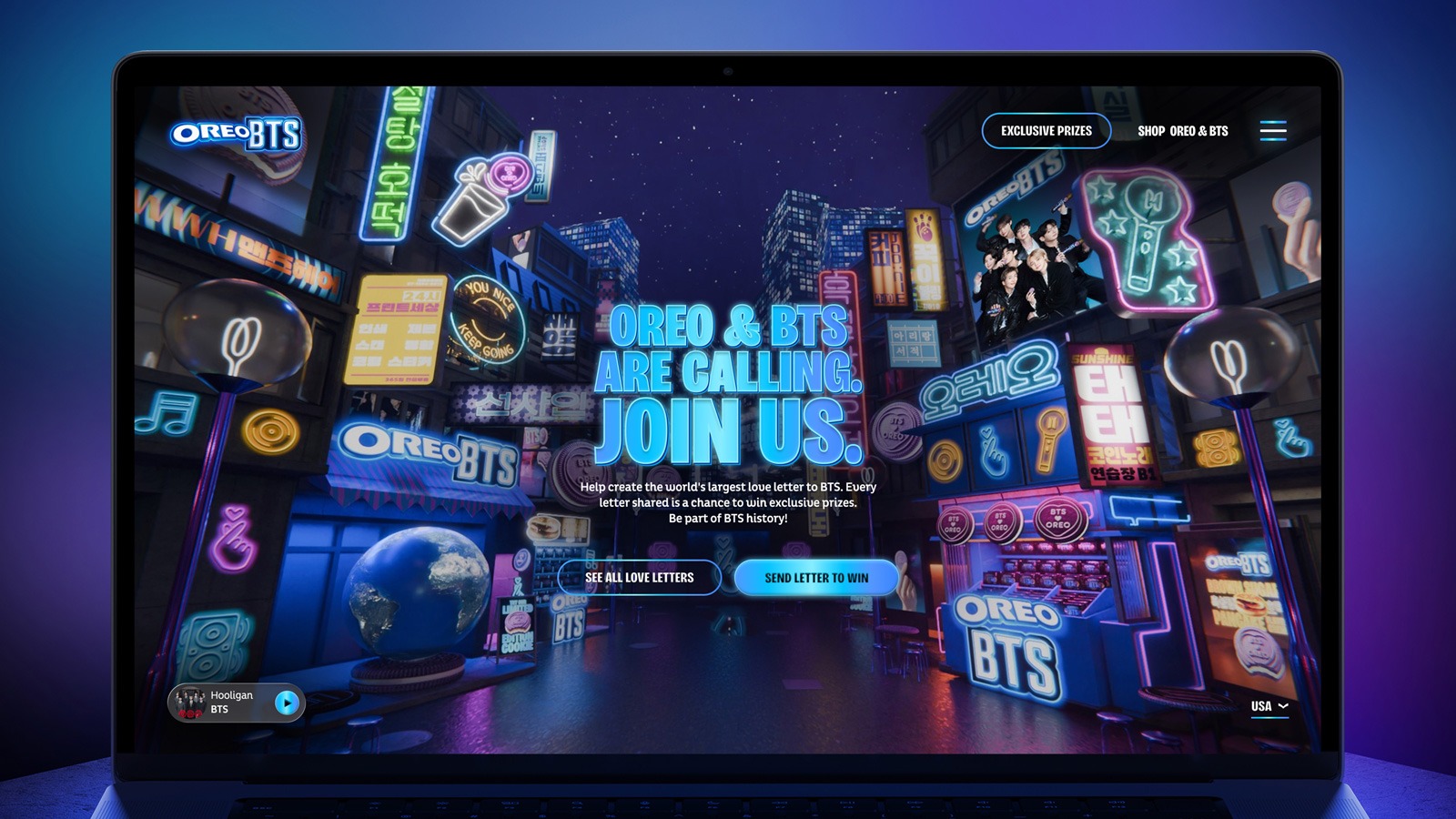 OREO & BTS - Love Letter Campaign Site Image 4