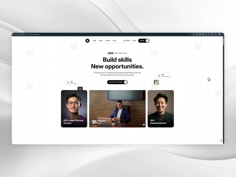 “Tutorly” just got @webflow approval! 